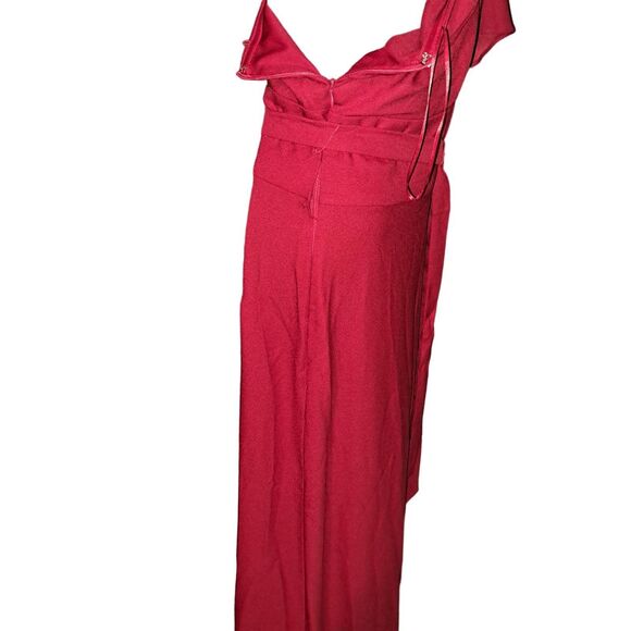 SALE!! NWT-BEAUTIFUL SASSY RED Off the Shoulder Melonie SZ 6-8 Pantsuit - Picture 5 of 9